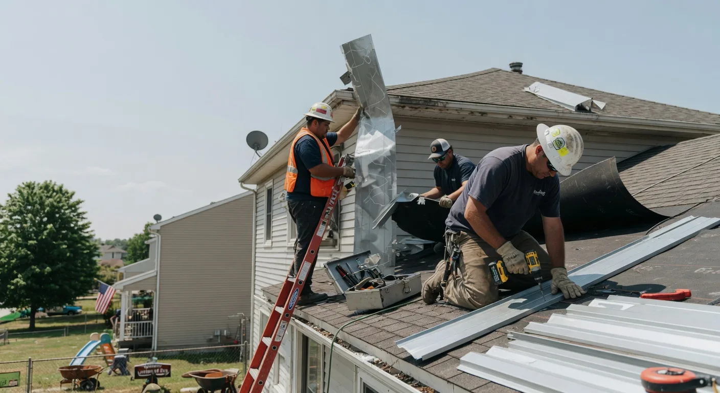 Storm Damage Metal Roof Repair in Wilburton, PA